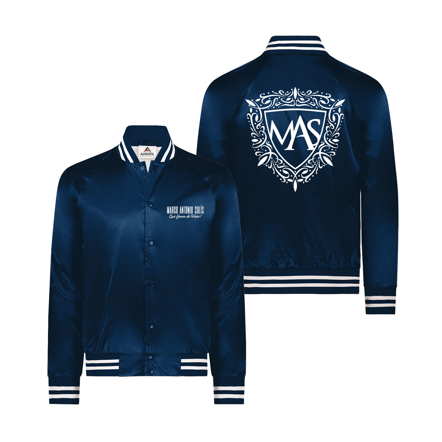 MAS Satin Jacket (Blue)